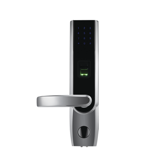 TL400BL|Cerradura autónoma izquierda bluetooth de huella digital, tarjeta de proximidad y contraseña / APP ZKSmarKey