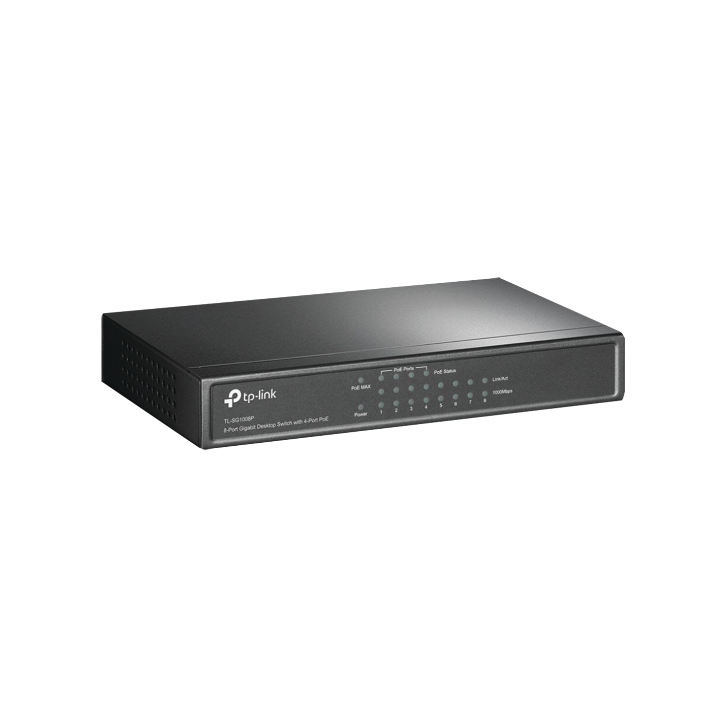 TL-SG1008P|Switch Gigabit PoE+ no administrable de 8 puertos 10/100/1000 Mbps, solo 4 puertos PoE, para escritorio