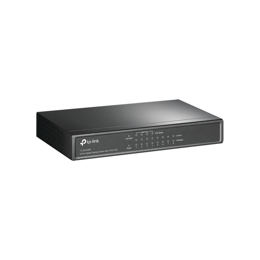 TL-SG1008P|Switch Gigabit PoE+ no administrable de 8 puertos 10/100/1000 Mbps, solo 4 puertos PoE, para escritorio