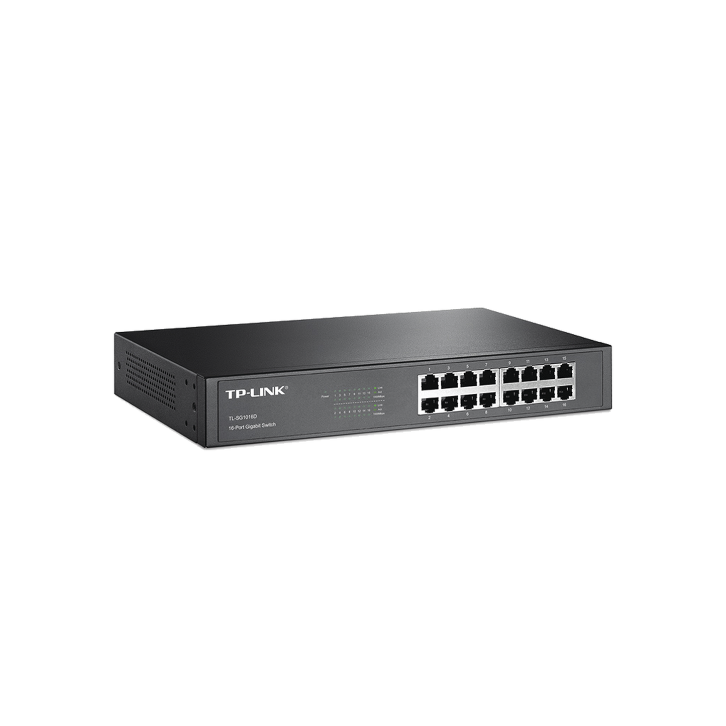 TL-SG1016D|Switch Gigabit no administrable de 16 puertos 10/100/1000 Mbps para escritorio/rack