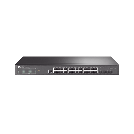 TL-SG3428X|Switch Omada SDN Administrable / 24 puertos Gigabit y 4 puertos SFP+ / Funciones sFlow, QinQ y QoS / Administraci??n centralizada OMADA