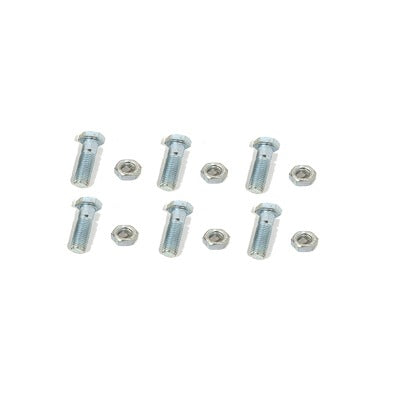 TORN-TZ30G|Paquete de 6 tornillos con tuercas de acero inoxidable 1/4 x 1 1/4”.