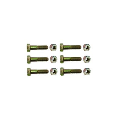 TORN-TZ30|Paquete de 6 tornillos grado 5 y tuercas tropicalizadas 1/4 x 1-1/4". Para STZ30/SCZ30/SCZ30P.
