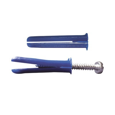 TP-3-KIT|Paquete de 6 taquetes azul 2" y 6 tornillos 12mm x 2" (1105-05002)