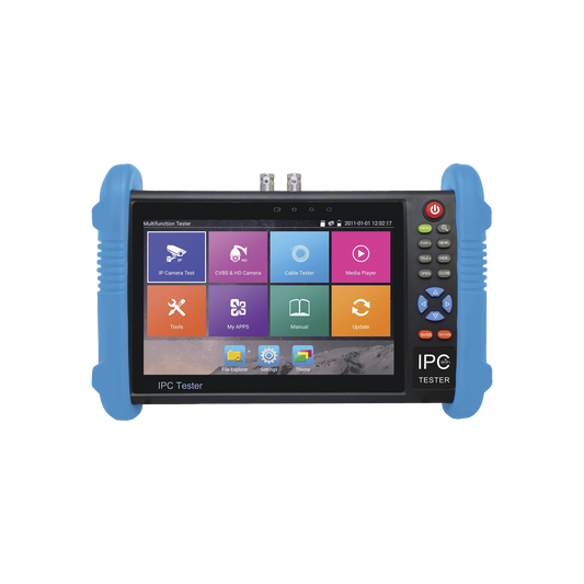 TPTURBO8MP|Probador de V?¡deo Android con Pantalla LCD de 7" para IP ONVIF / HD-TVI (8MP), HD-CVI (8MP) y AHD (5MP) / Wi-Fi, Scanner IP, WiFi, entrada HDMI