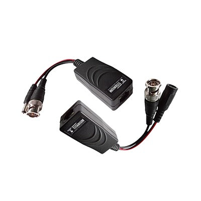 TT-4816-PVTURBO|Kit de transceptores activos TURBO HD. Convierte 36/24 Vcc a 12 Vcc regulados, a trav?®s de cable  UTP Cat5e / 6. Transmision de 200 m en 4K