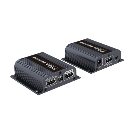 TT372EDID|Kit Extensor HDMI para distancias de 50 metros / Soporta resoluciones 720 y 1080P @ 60 Hz / Cat 6, 6a y 7 / Salida Loop en el Tx para visualizaci??n local / Configuraci??n EDID / Soporta control remoto del equipo fuente / Alimente solo el Tx