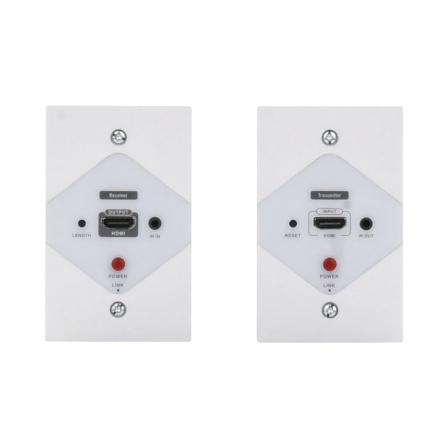 TT372W|Kit Extensor HDMI en PLACAS DE PARED para distancias de 40 metros / Resoluci??n 1080P @ 60 Hz / Cat 6/6A/ 7 / HDR/ Cero Latencia / Soporta Control Remoto / Placa de pared de 2.74 x 4.49ÔÇØ (tama??o est?índar de EE.UU.).