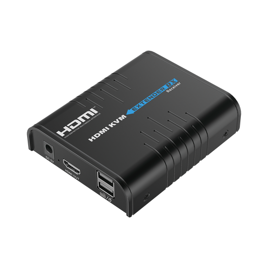 TT373KVM4.0RX|Receptor Compatible para Kits TT373KVM4.0 / Resoluci??n 1080P @ 60 Hz/ Soporta STP y UTP CAT6 / Control IR / Compatible con Switch Gigabit para control KVM m??ltiple.