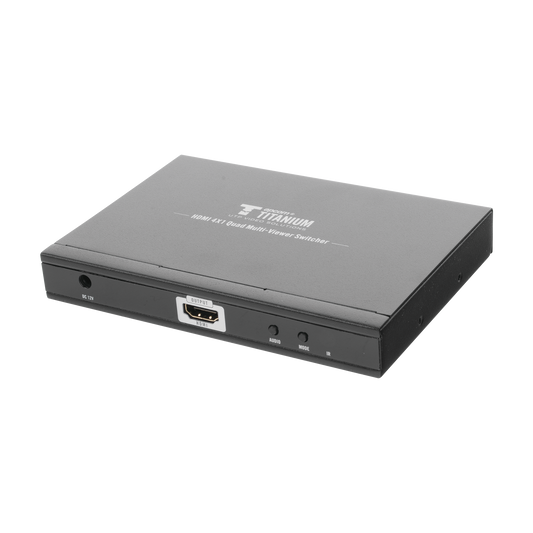 TT401MS|MATRICIAL DE VIDEO HDMI 4X1 (Divisor) / 4 Entradas a 1 Salida HDMI / 1080p @ 60Hz / Diferentes modos de Display / Pantalla completa, Modo Dual, Modo Quad / Conmutaci??n por Bot??n o Control Remoto / Bot??n de Control de audio.