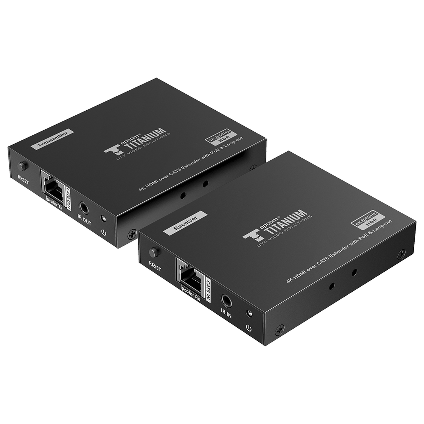 TT-672PRO|Kit Extensor HDMI para distancias de 70 metros / Resolución 4K x 2K@ 60 Hz/ Cat 6, 6a y 7 / IPCOLOR / CERO LATENCIA / SIN COMPRIMIR / Salida Loop / Control IR / Salida de audio de 3.5mm / PoC