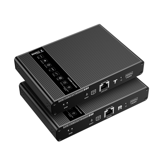 TT676KVM|Kit extensor KVM (HDMI y USB) hasta 70 metros / Resoluci??n 4K @ 60 Hz/ Cat 6, 6a y 7 / IPCOLOR / CERO LATENCIA / HDR10 / Salida Loop / Puerto S/PDIF / Uso 24/7 / Transmite el Video y Controla tu DVR v?¡a USB a distancia.