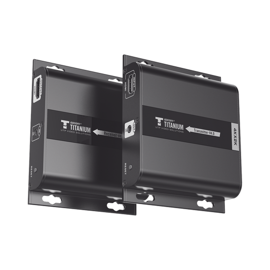 TT-683-4.0|Kit Extensor HDMI para distancias de 120 metros / Resoluci??n 4K @ 30Hz / Cat 6 / Soporta conexi??n Uno a Uno y Uno a Muchos / Soporta hasta 253 Rx / Baja Latencia / Uso 24/7 / Soporta HDbitT / Compatible con Switch Gigabit