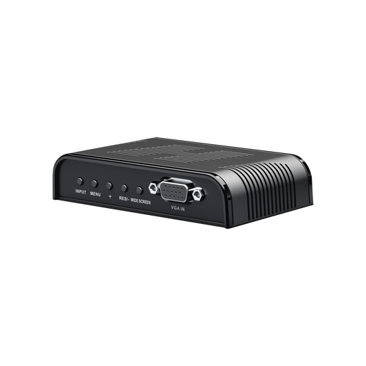 TT7505|Convertidor de S-VIDEO, BNC (CVBS), VGA a VGA / Resoluci??n 1080P @60Hz / Soporta ajuste de Brillo, contraste, saturaci??n de color / Alimentacion incluida.