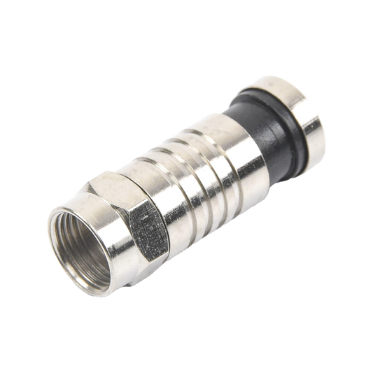 TT-CON-509-RG59|Conector F Macho de Compresi??n para cable RG-59, Cuerpo de Bronce Niquelado.