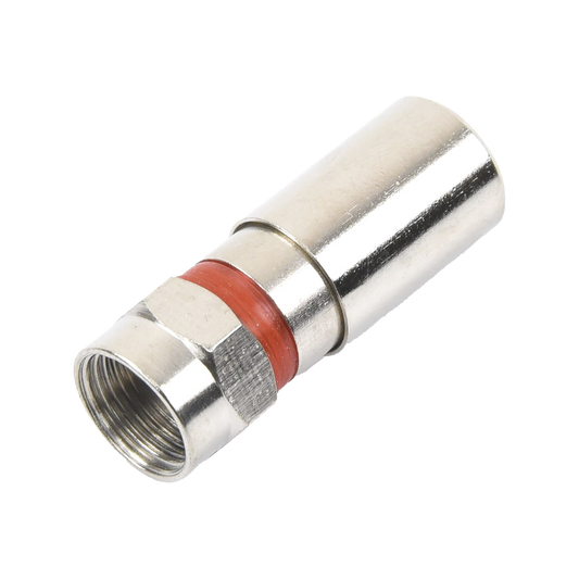 TT-CON-510-RG59|Conector F Macho de Compresi??n, Met?ílico para cable RG-59, Cuerpo de Bronce Niquelado.