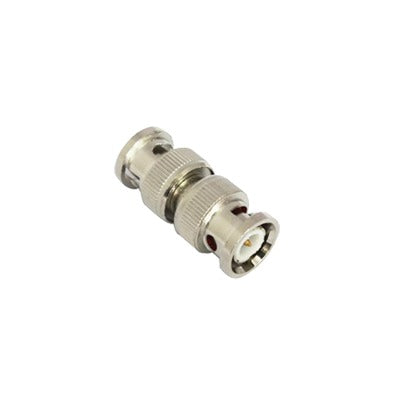 TT-RG-13|Adaptador tipo barril para 75 Ohm, de conector BNC macho a BNC macho, N?¡quel/ Oro/ Tefl??n.