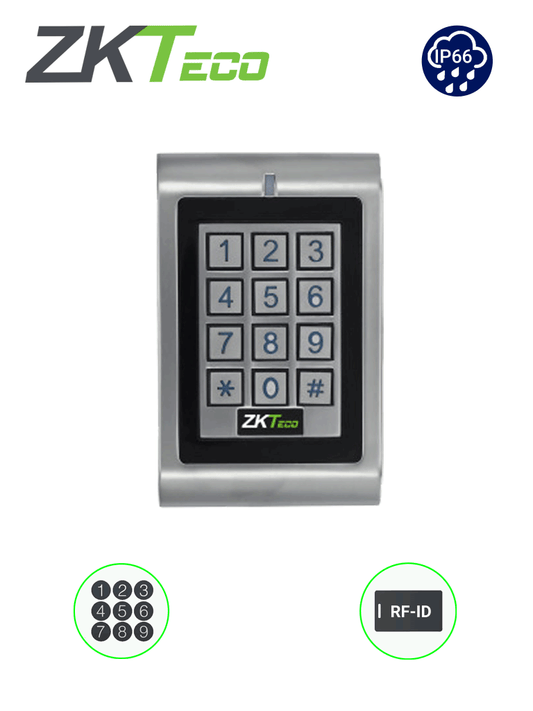 ZKTECO MKHID - Teclado Independiente para Control de Acceso / Interior o Exterior / 1000 Contrase??as o Tarjetas ID (125Khz)