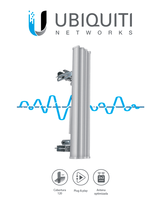 UBIQUITI AM-5G19-120 - Antena Sectorial Airmax 5GHz / Exterior / 19 dBi / 120 Grados apertura /Compatible con ROCKET R5AC LITE, ROCKET LTU, ROCKET RP-5AC-GEN2, ROCKET M5/ #OfertasUbiquiti #OfertasRedes #SUCURSALES