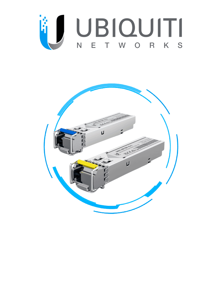 Ubiquiti UACC-OM-SM-1G-S-2 - Módulo SFP MonoModo/ Transceptor Mini Gbic/ Rendimiento hasta 1.25Gbps/ Conector tipo LC/ Conexión hasta 3Km