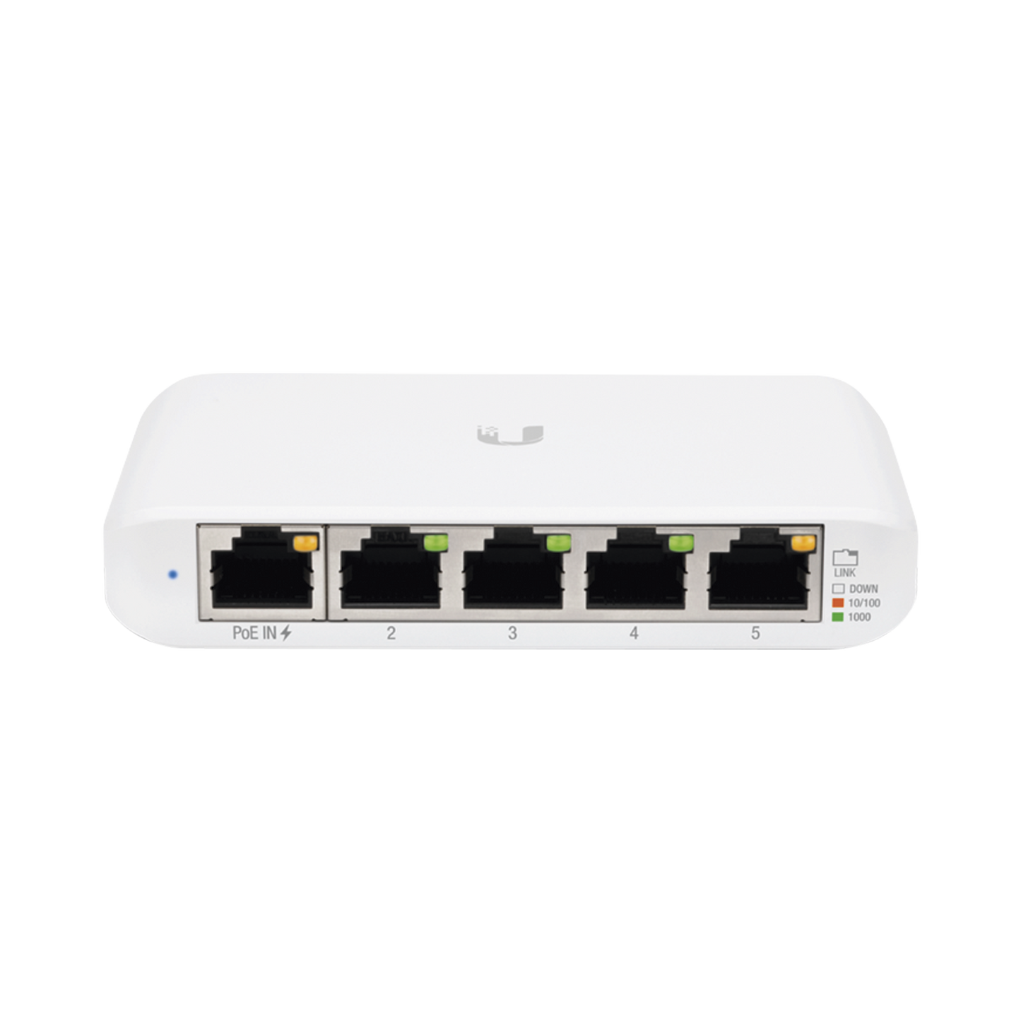 USW-FLEX-MINI|Switch UniFi Administrable Compacto de 5 Puertos 10/100/1000 Mbps, soporta entrada de PoE 802.3af/at