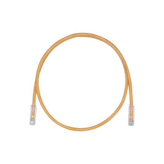 UTP28CH1OR|Cable de Parcheo, UTP Cat5e, Di?ímetro Reducido (28AWG), Color Naranja, 1 ft