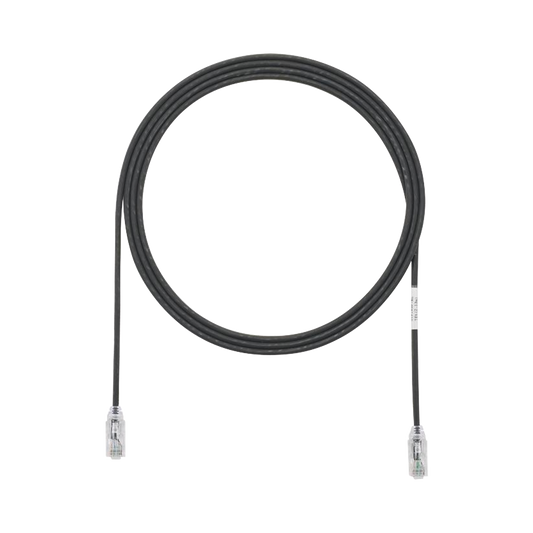 UTP28SP10BL|Cable de Parcheo TX6, UTP Cat6, Diámetro Reducido (28AWG), Color Negro, 10ft