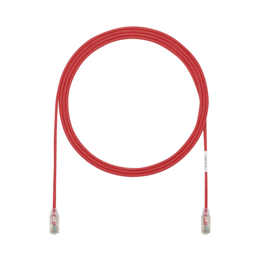 UTP28SP3RD|Cable de Parcheo TX6, UTP Cat6, Di?ímetro Reducido (28AWG), Color Rojo, 3ft