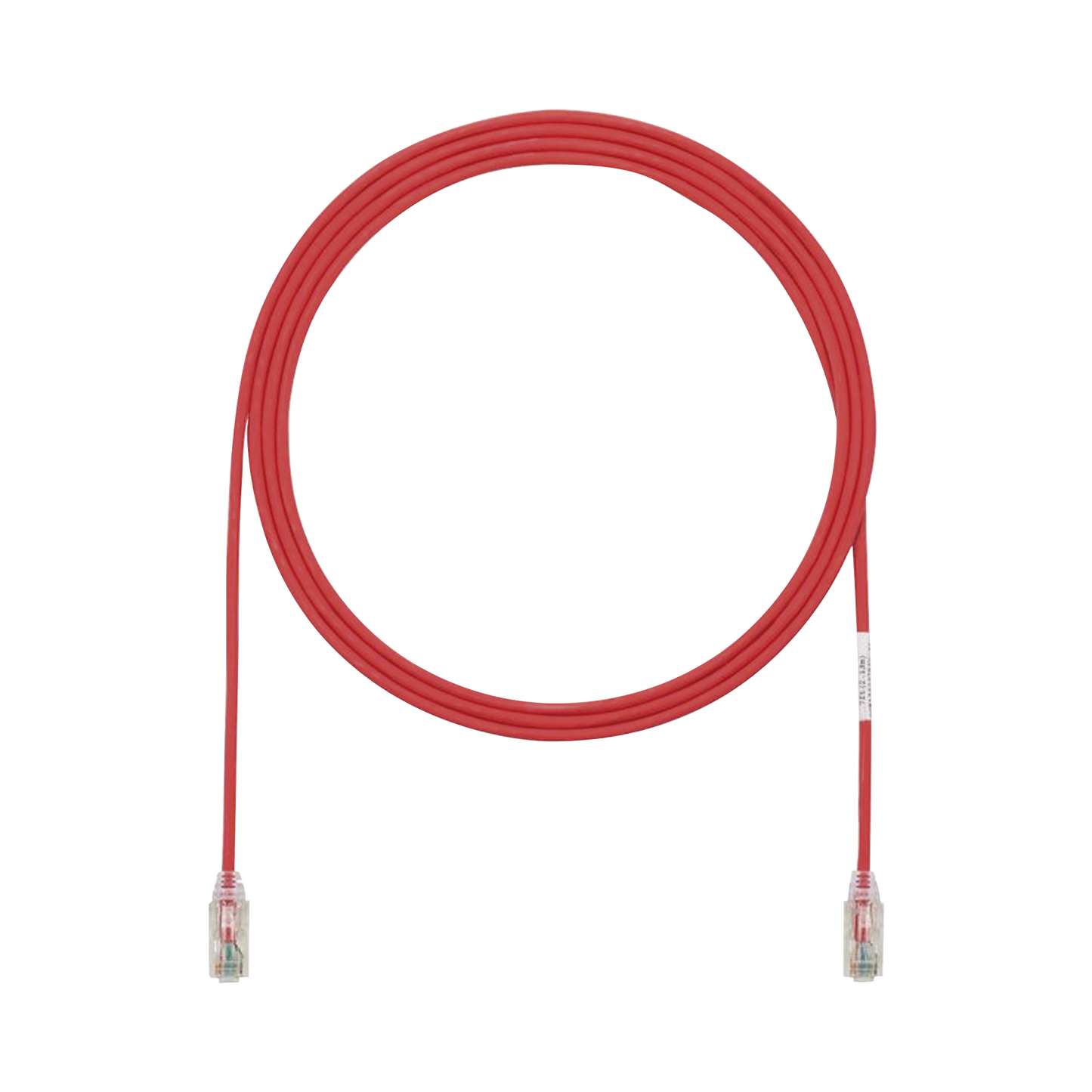 UTP28SP7RD|Cable de Parcheo TX6, UTP Cat6, Diámetro Reducido (28AWG), Color Rojo, 7ft