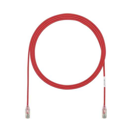 UTP28SP7RD|Cable de Parcheo TX6, UTP Cat6, Di?ímetro Reducido (28AWG), Color Rojo, 7ft