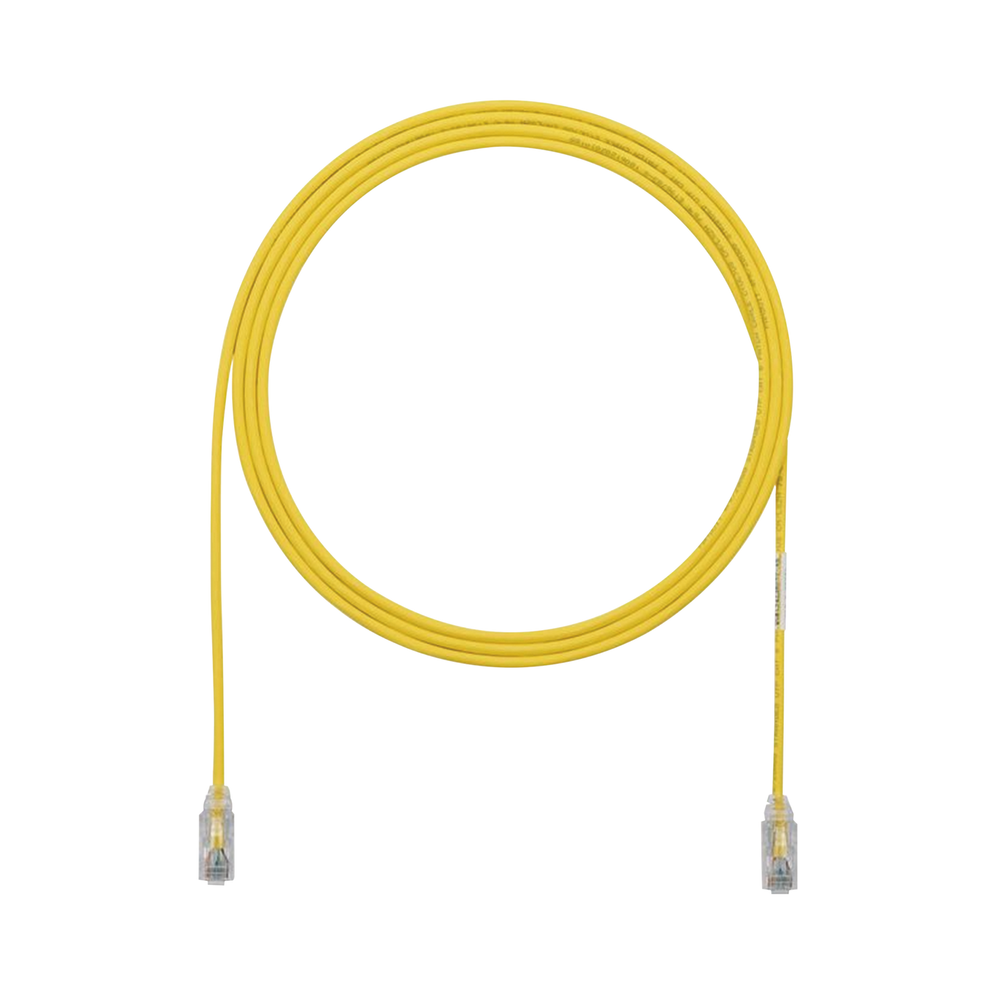 UTP28SP7YL|Cable de Parcheo TX6, UTP Cat6, Di?ímetro Reducido (28AWG), Color Amarillo, 7ft