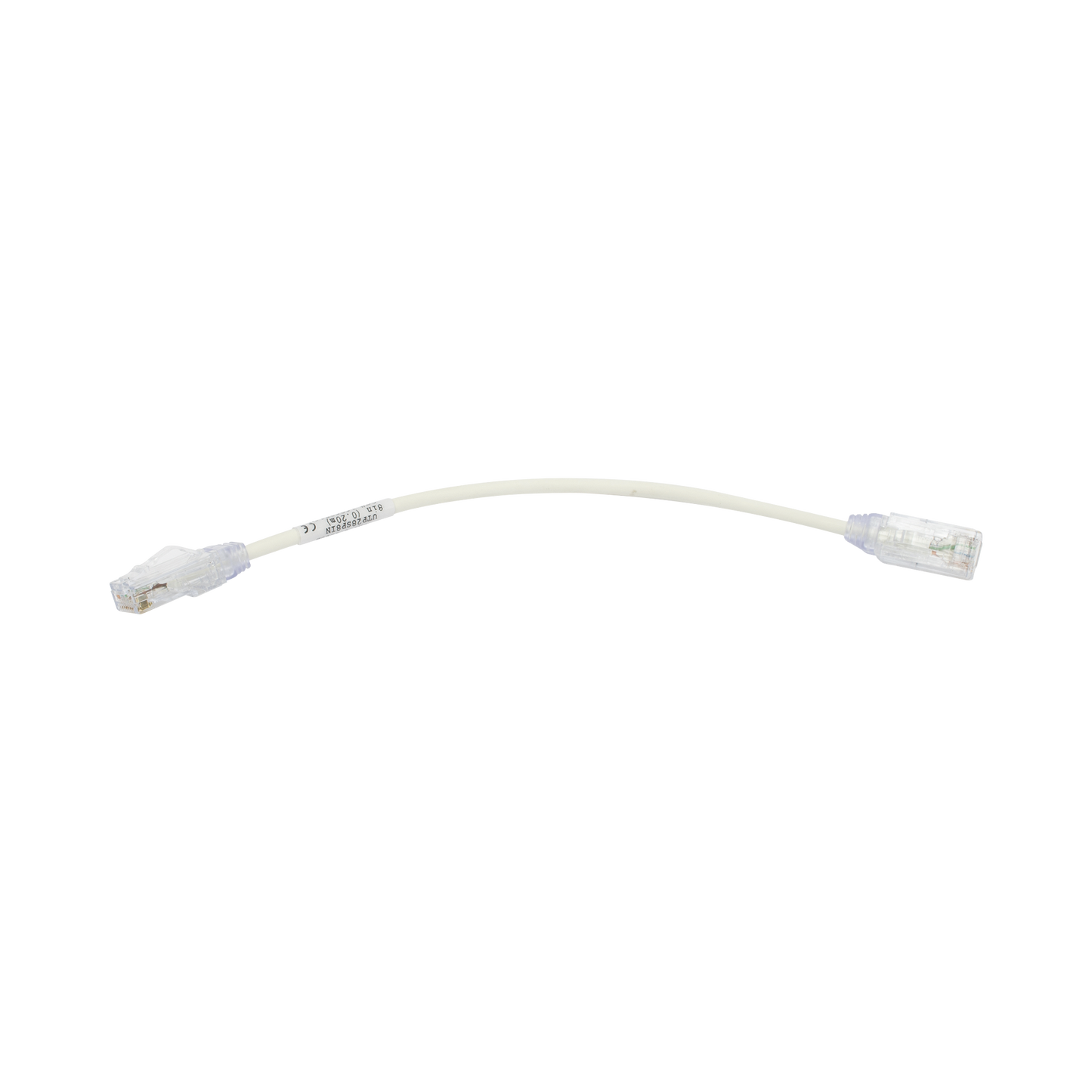 UTP28SP8IN|Cable de Parcheo TX6, UTP Cat6, Di?ímetro Reducido (28AWG), Color Blanco, 8in (20.2cm)
