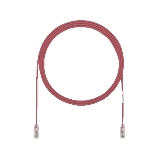 UTP28X3RD|Cable de Parcheo UTP Cat6A, CM/LSZH, Di?ímetro Reducido (28AWG), Color Rojo, 3ft