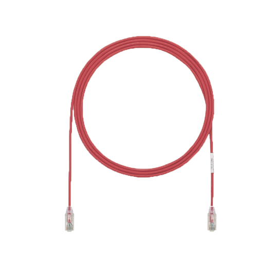 UTP28X5RD|Cable de Parcheo UTP Cat6A, CM/LSZH, Di?ímetro Reducido (28AWG), Color Rojo, 5ft