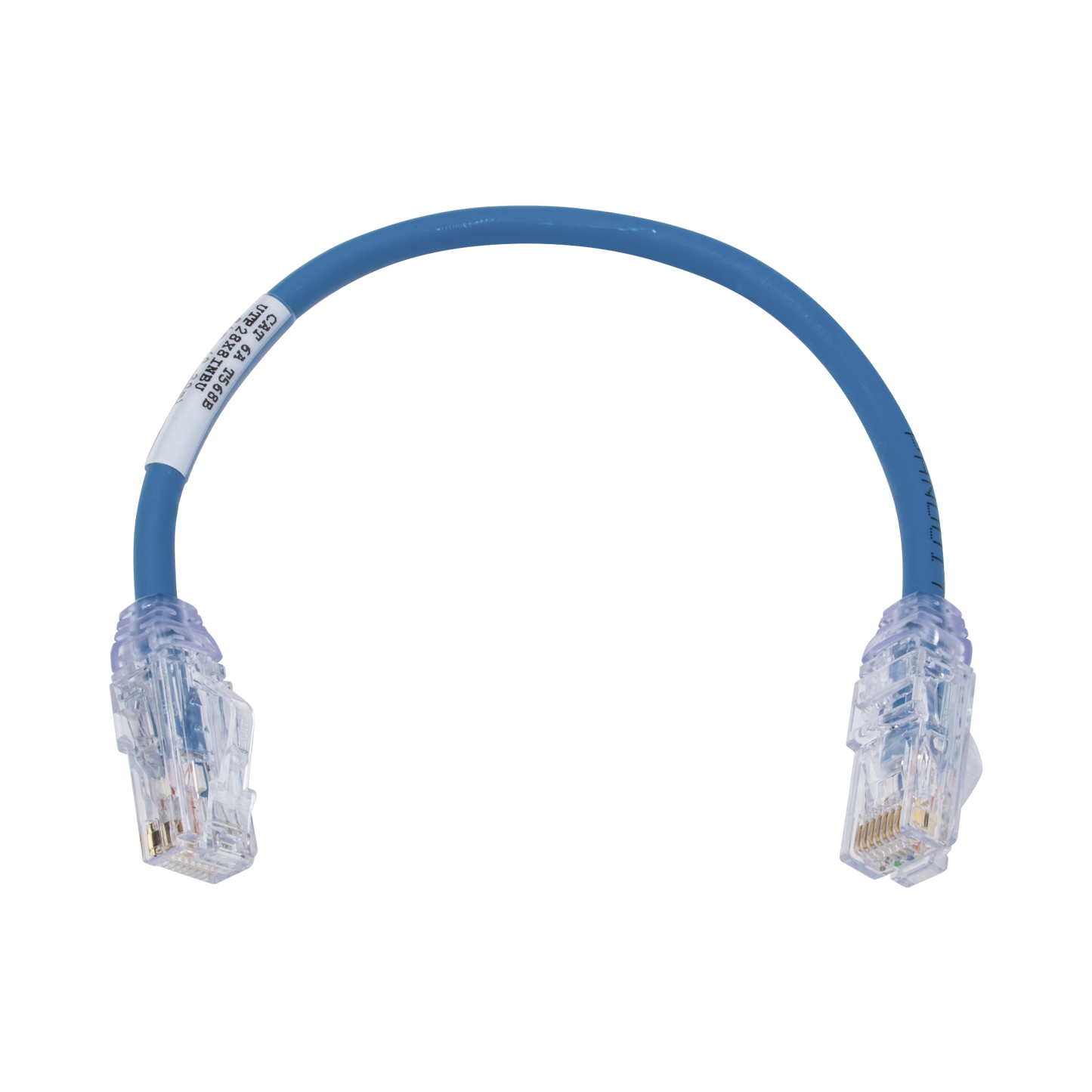 UTP28X8INBU|Cable de Parcheo UTP, Cat6A, Di?ímetro Reducido (28 AWG), CM/LSZH, Color Azul, 8in (20.3cm)