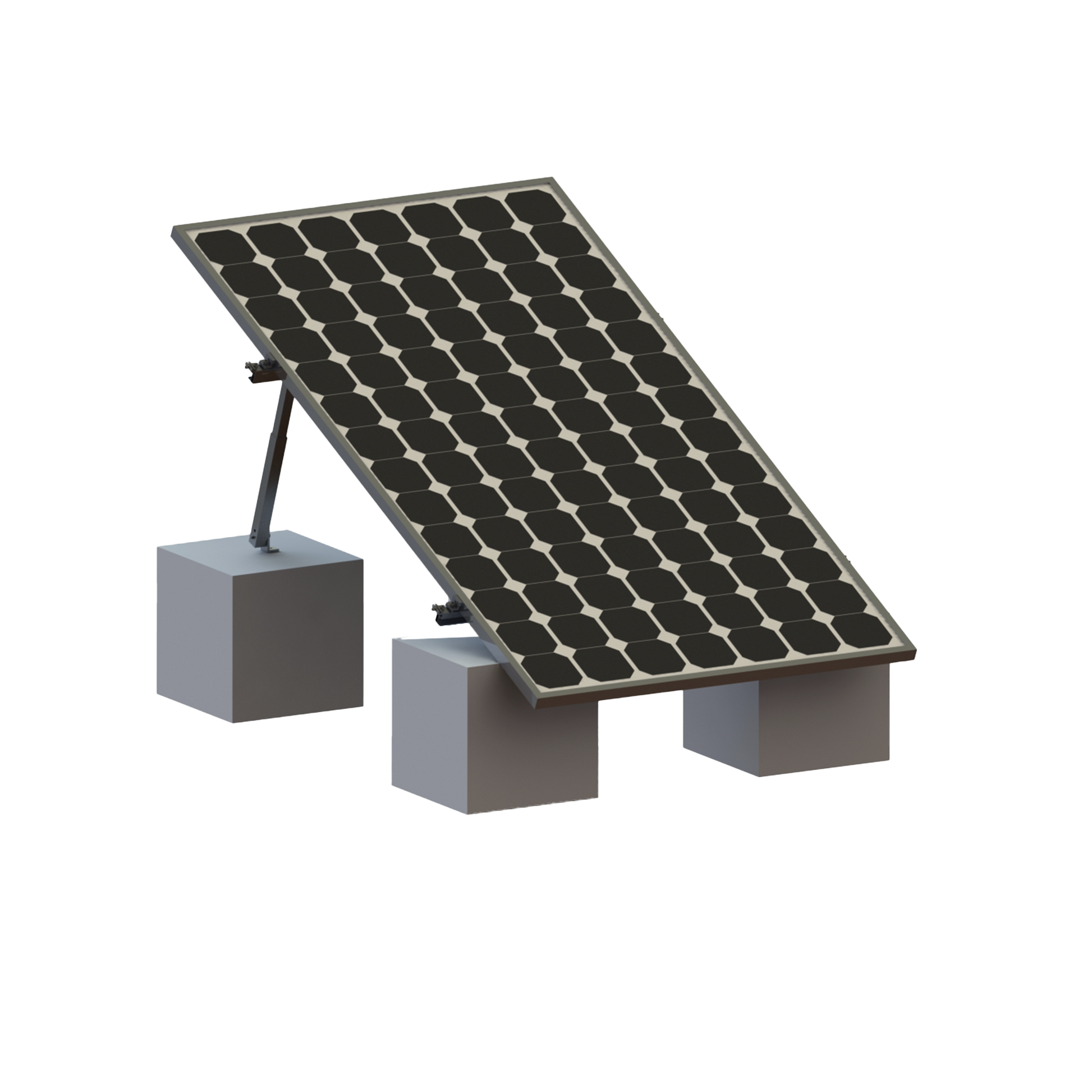 VEKTOR8R1M|Montaje para Panel Solar, Riel "8" de 1400mm para M??dulos con Espesor de 35mm, Velocidad de Viento M?íx. 136km/h (20?? a 45??)