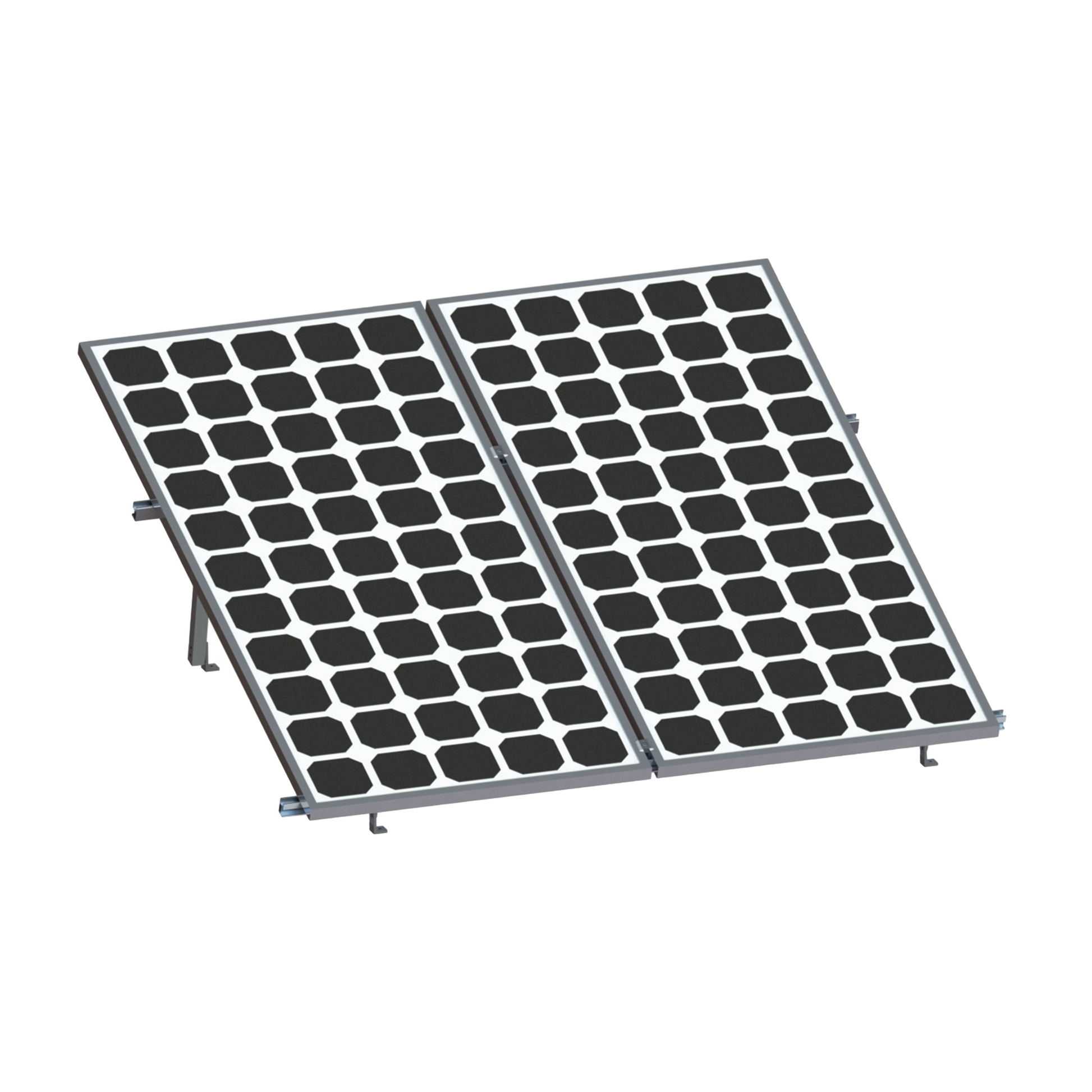 VEKTOR8R2700|Montaje para Panel Solar, Riel "8" de 2700mm para M??dulos con Espesor de 35mm, Velocidad de Viento M?íx. 136km/h