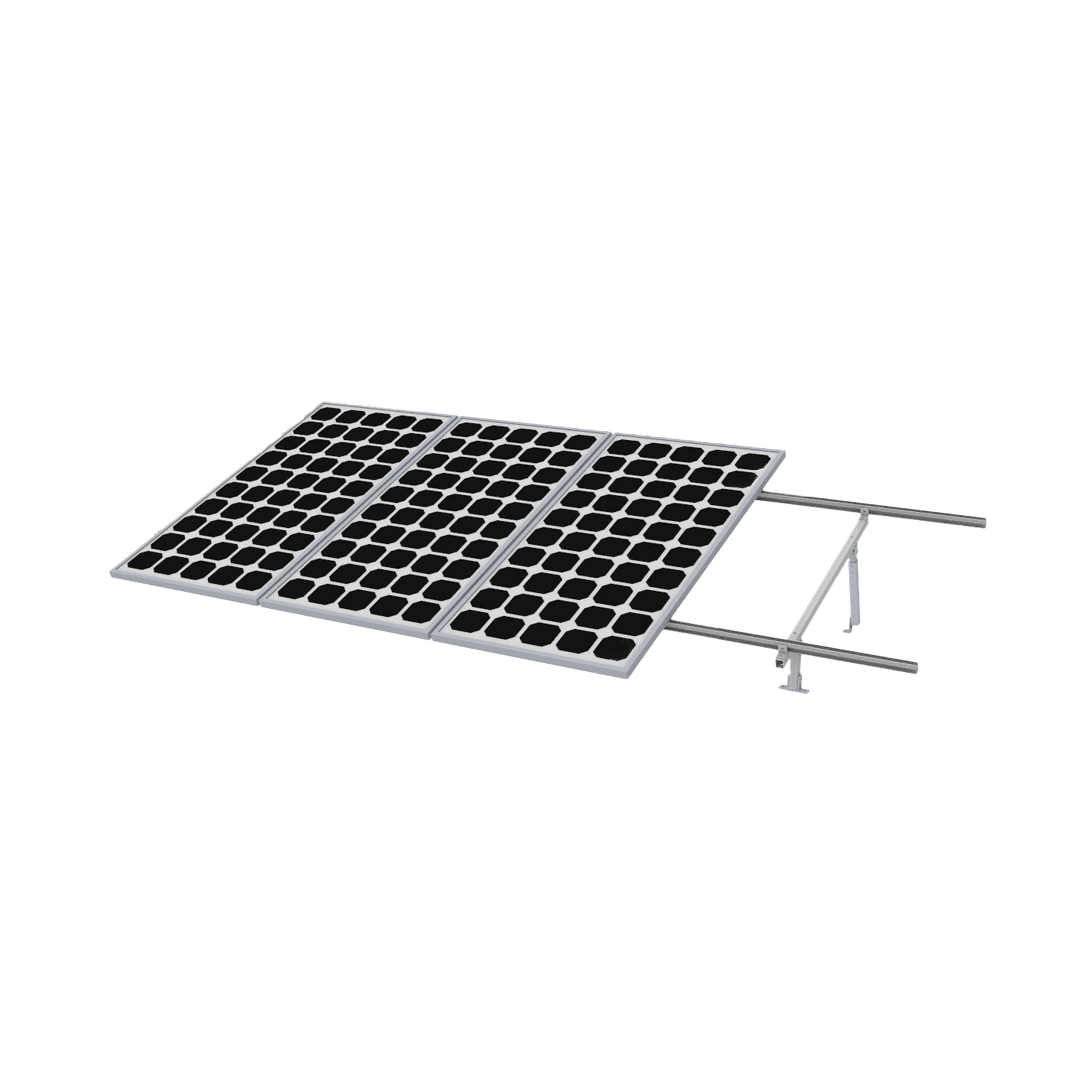 VEKTOR8RPRO|Montaje para Panel Solar, Riel "5" de 5400mm para M??dulos con Espesor de 35mm, Velocidad de Viento M?íx. 190km/h