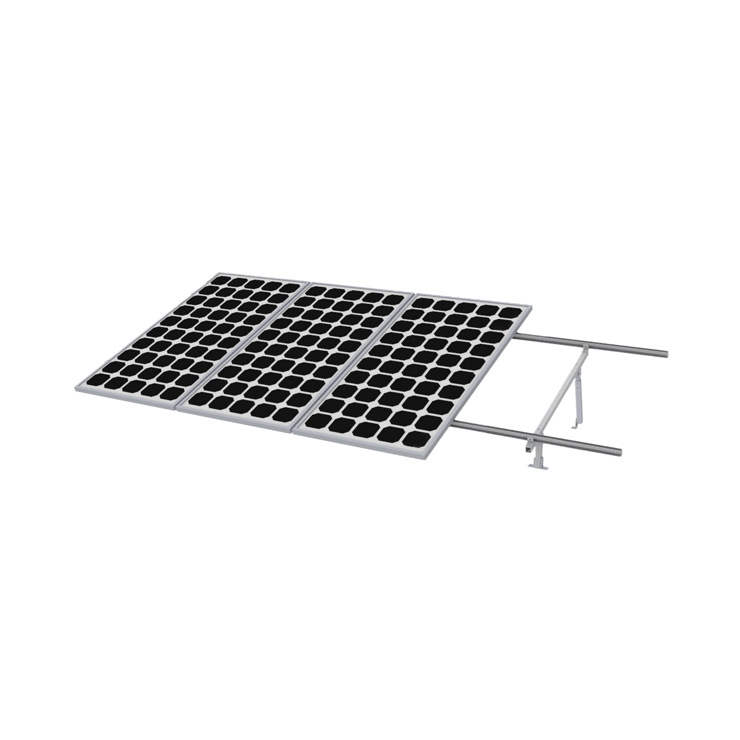 VEKTOR8RPRO|Montaje para Panel Solar, Riel 5 de 5400mm para Módulos con Espesor de 35mm, Velocidad de Viento Máx. 190km/h