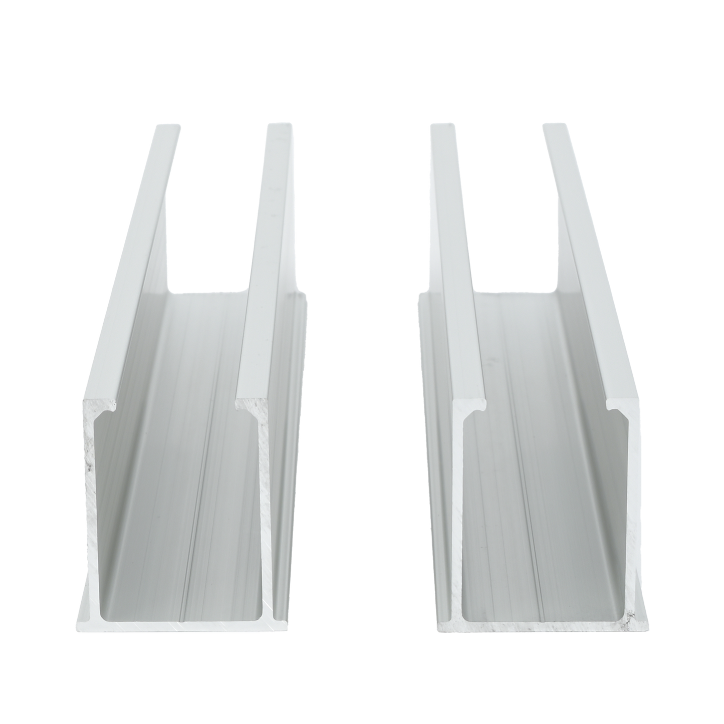 VEKTORMINI|Juego de 2 Mini Rieles De Aluminio para Montaje de M??dulos Solares en Techo (Instalaci??n plana 0??). Incluye 4 Tornillos Perforantes.