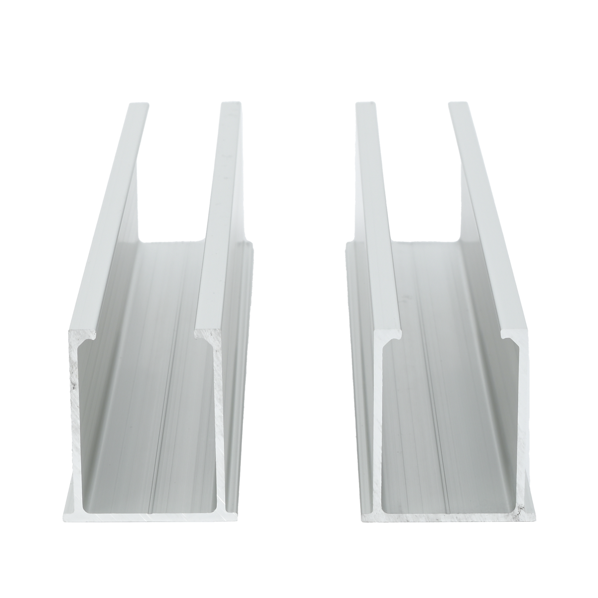 VEKTORMINI|Juego de 2 Mini Rieles De Aluminio para Montaje de M??dulos Solares en Techo (Instalaci??n plana 0??). Incluye 4 Tornillos Perforantes.