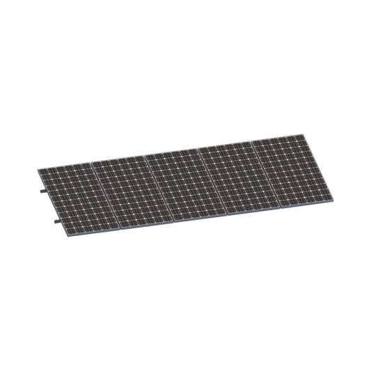 VEKTORMINIKIT1X5|Kit De Minirieles Para Panel Solar Arreglo 1X5 Para Instalaci??n Plano En L?ímina