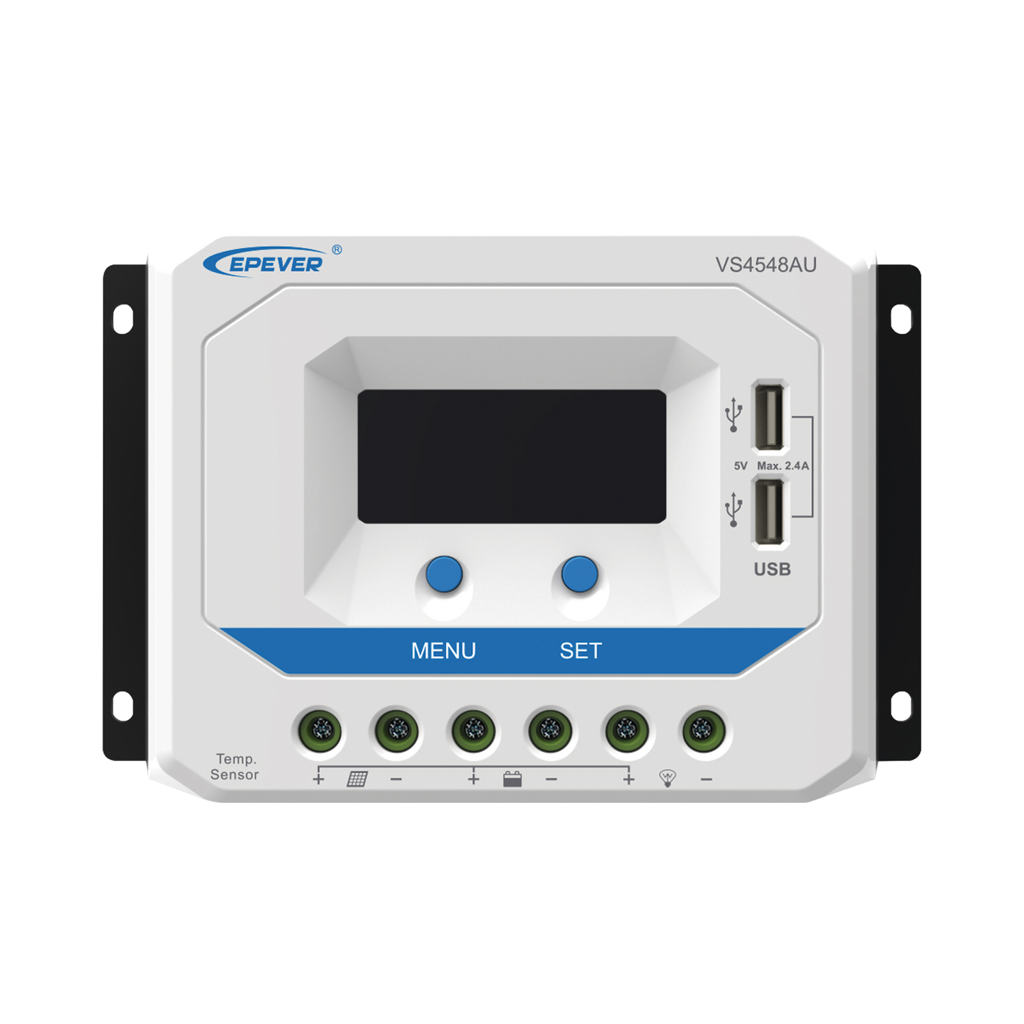 VS-4548-AU|Controlador Solar de Carga PWM 12/24/36/48 V 45 A, Salida USB, con Display
