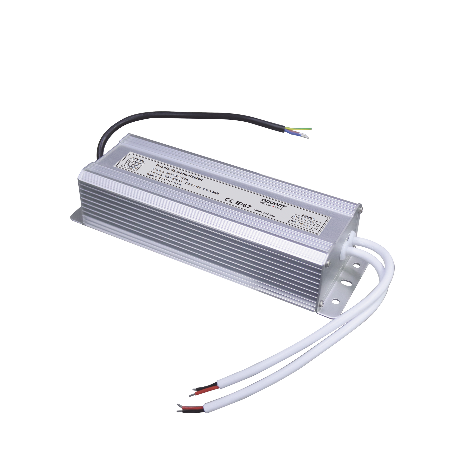 WP12DC10A|FUENTE DE ALIMENTACION PARA INTEMPERIE WATERPROOF 12 V @ 10 A
