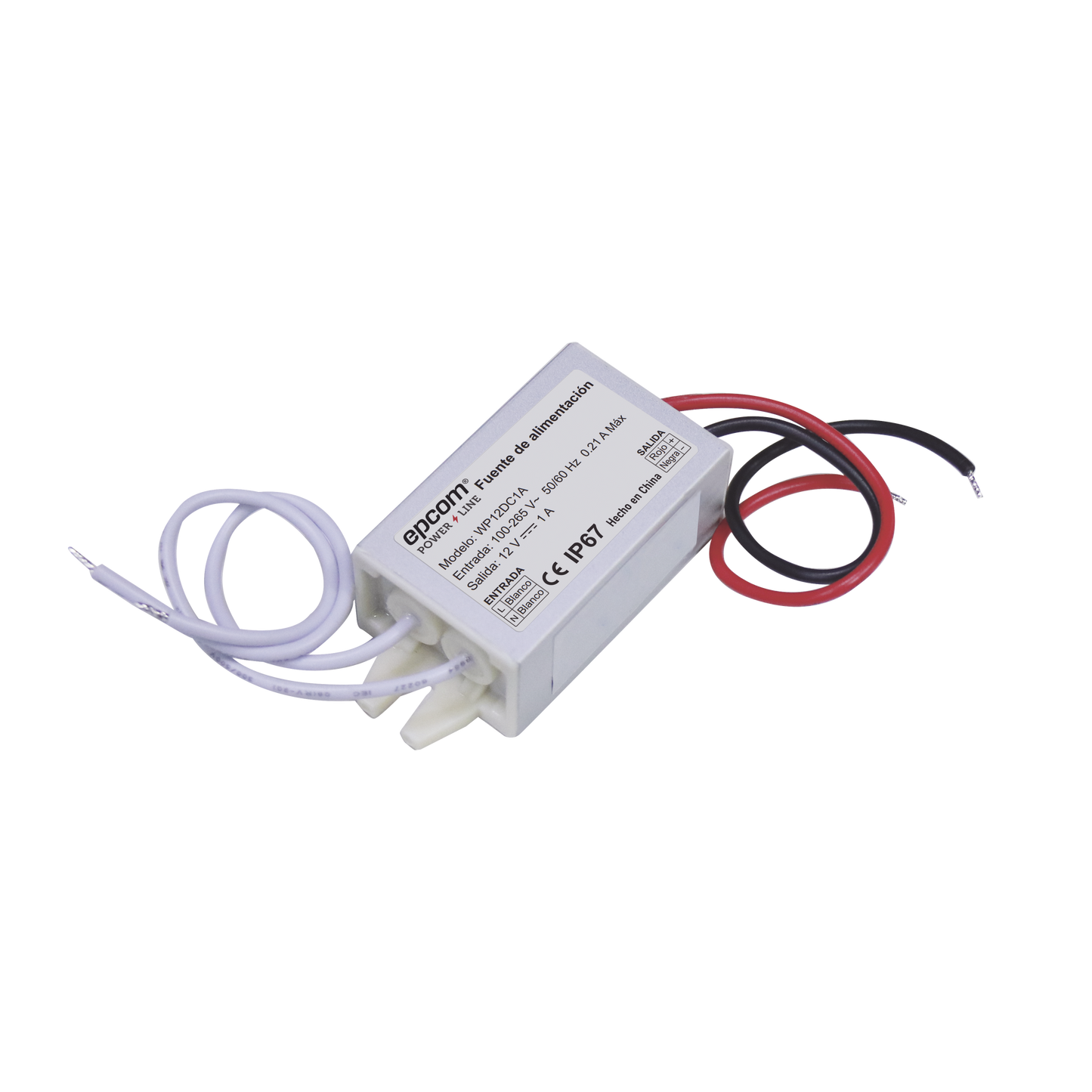 WP12DC1A|FUENTE DE ALIMENTANTACION PARA INTEMPERIE WATERPROOF 12 V @ 1 A