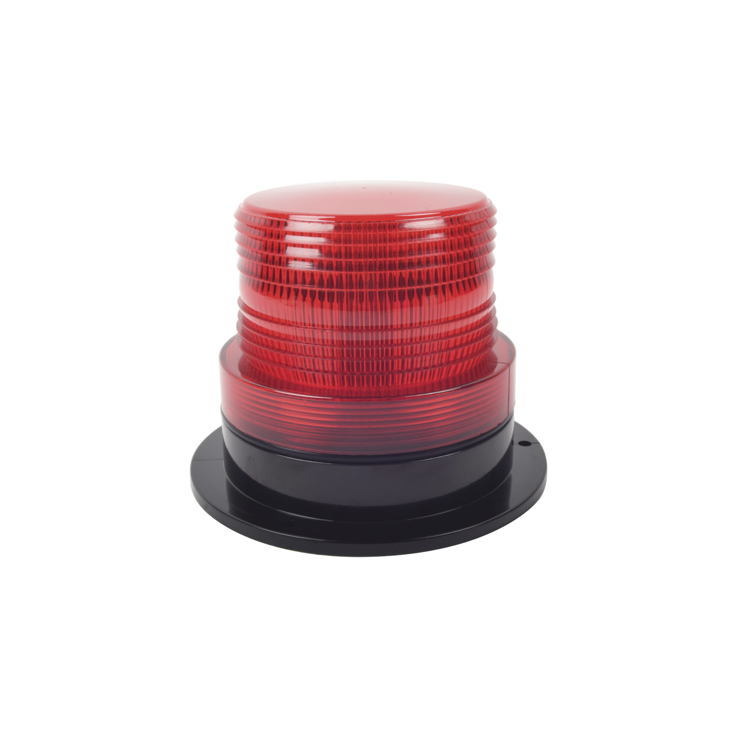 X126-R|Burbuja Brillante de Larga Vida ?Ütil, con 8 LEDs Color Rojo, Domo Rojo