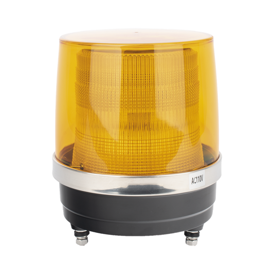 X135A|Burbuja Brillante de Larga Vida ?Ütil, Con 150 LEDs, Color Ambar, Domo Ambar