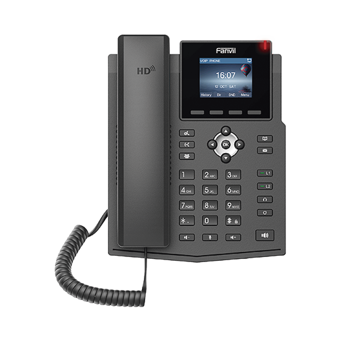 X3SP-V2|Tel?®fono IP empresarial para 4 l?¡neas SIP con pantalla LCD de 2.4 pulgadas a color, Opus y conferencia de 3 v?¡as, PoE.
