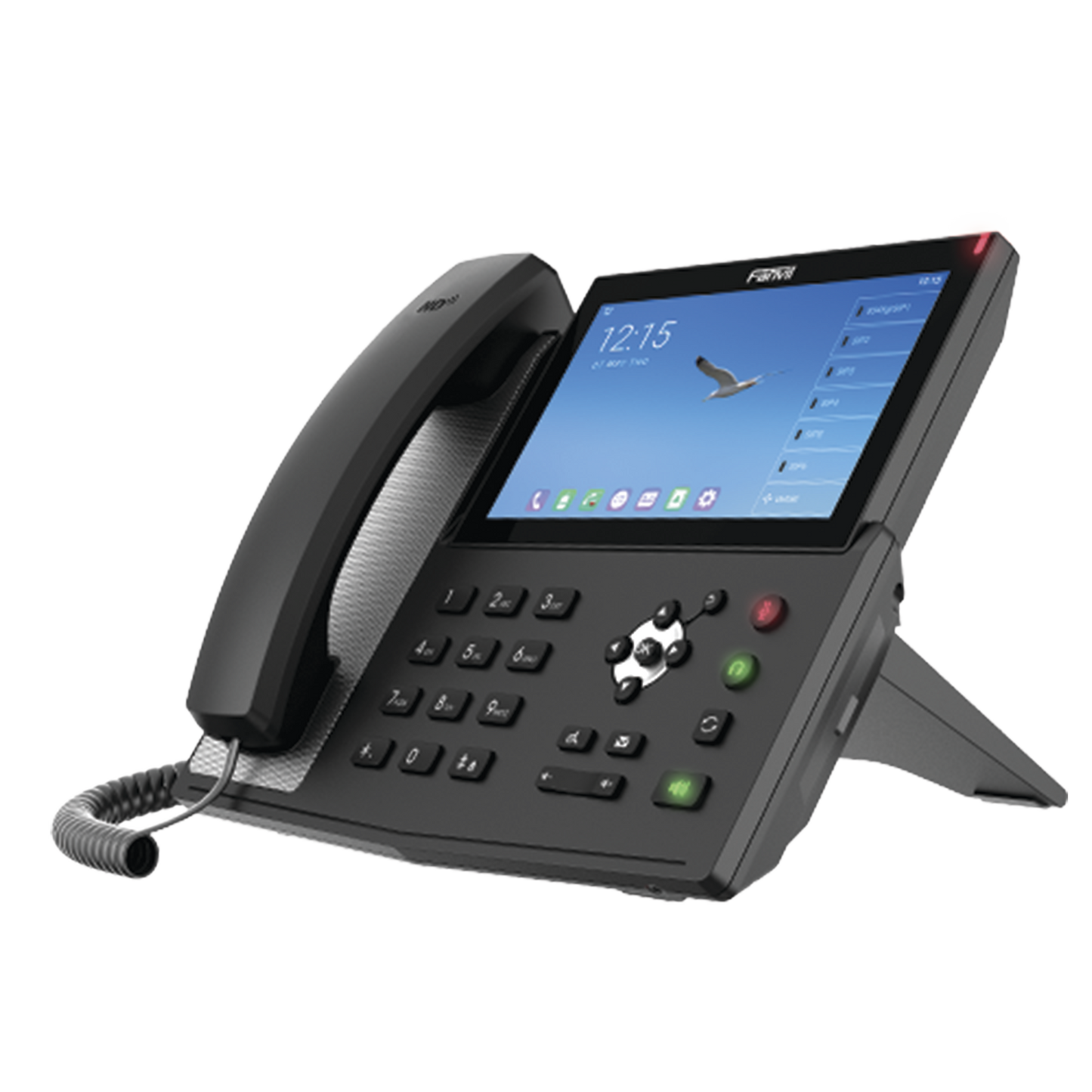 X7A|Tel?®fono IP  Android Empresarial para 20 lineas SIP, pantalla t?íctil, Wi-Fi y Bluetooth, PoE, hasta 112 botones DSS, puertos Gigabit, soporta recepci??n de video.