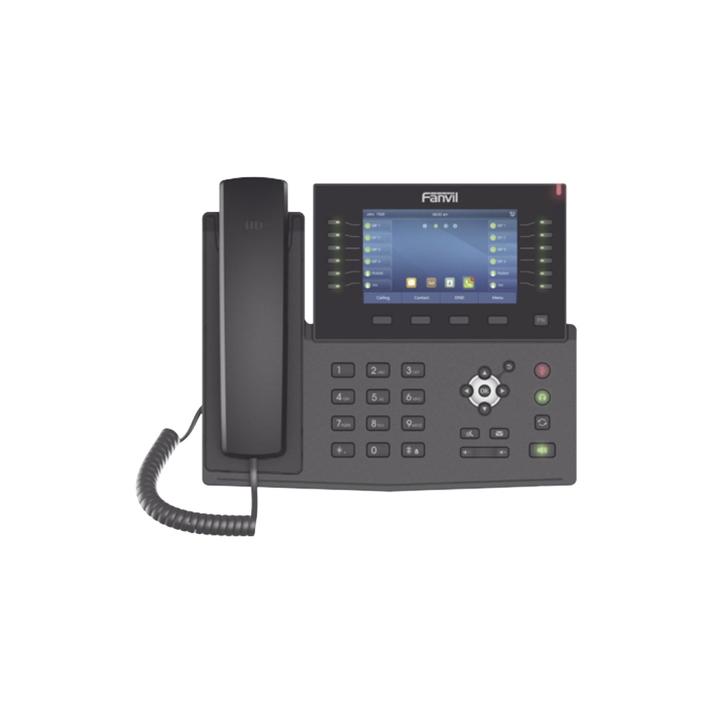 X7C|Tel?®fono IP empresarial para 20 lineas SIP, Bluetooth integrado para diademas, PoE y hasta 60 botones DSS con doble puerto Gigabit, soporta recepci??n de video